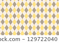 Yellow and gray argyle check seamless pattern | Argyle, check, yellow, gray 129722040