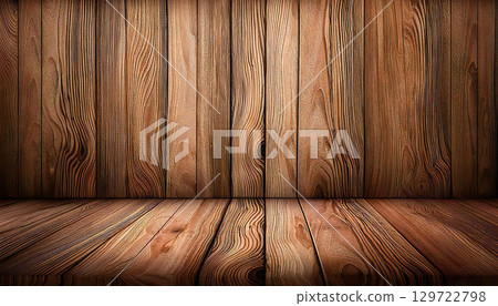 A stage with deep wood grain 129722798