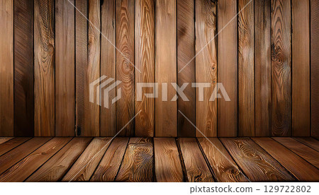 A stage with deep wood grain 129722802