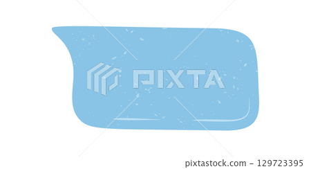 Hand drawn grunge bubble in light blue with organic rectangle shape. Unique chat speech box and message textbox graphic, ideal for communication and talk element in creative projects. Hand drawn grunge bubble in light blue with organic rectangle shape. Unique chat speech box and message textbox graphic, ideal for communication and talk element in creative projects. 129723395