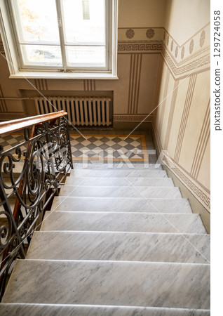 marble staircase indoors. 129724058