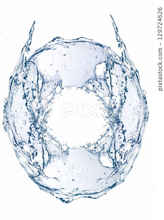 Blue splashes background 129724626