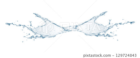 Abstract blue splashes 129724843