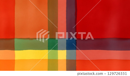 Colorful tartan check pattern background material. Check fabric texture print design 129726331