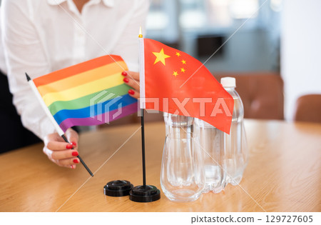 meeting, flag, business 129727605