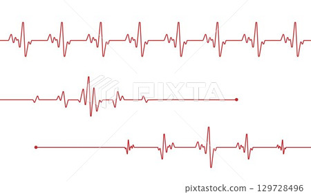 Heart pulse and heartbeat. world heart day. health care medical focus heartbeat for checking the function of the patient heart. modern simple design for medical apps, websites and hospital. vector. Heart pulse and heartbeat. world heart day. health care medical focus heartbeat for checking the function of the patient heart. modern simple design for medical apps, websites and hospital. vector. 129728496