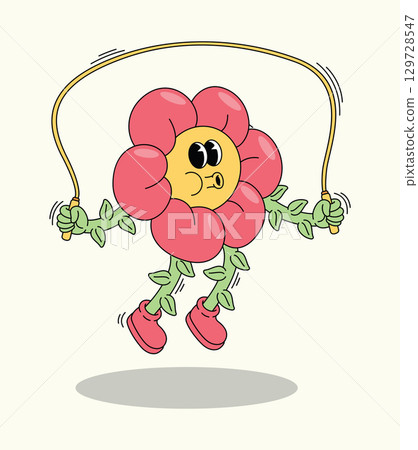 Energetic Flower Character Jumping Rope 129728547