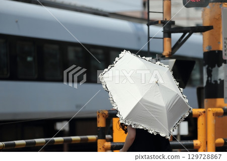 Railroad crossing alarm image Railroad crossing alarm image 129728867