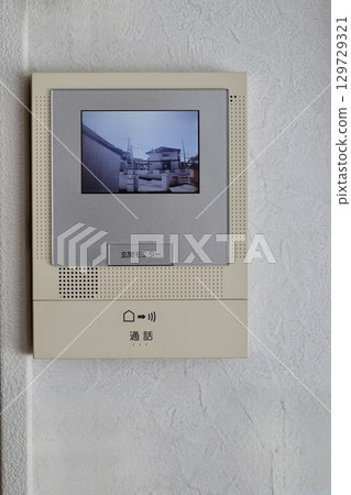 帶顯示器的對講機顯示無人視頻 129729321