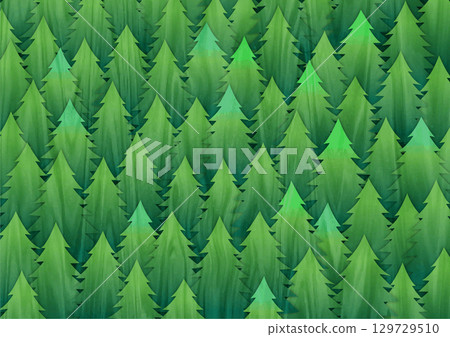 Coniferous forest and greenery 129729510