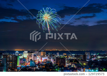 <Chiba Prefecture> Kisarazu Port Festival Fireworks Display 129729573