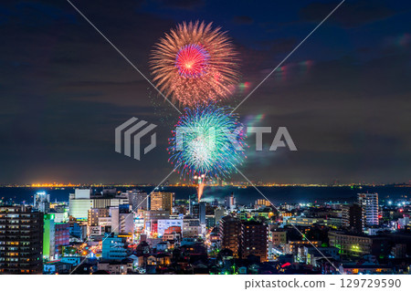 <Chiba Prefecture> Kisarazu Port Festival Fireworks Display <Chiba Prefecture> Kisarazu Port Festival Fireworks Display 129729590