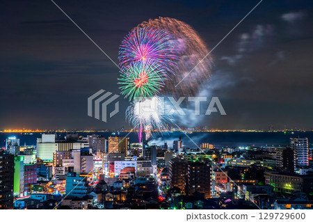 <Chiba Prefecture> Kisarazu Port Festival Fireworks Display <Chiba Prefecture> Kisarazu Port Festival Fireworks Display 129729600