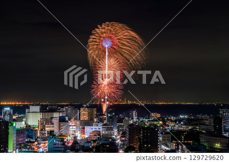 <Chiba Prefecture> Kisarazu Port Festival Fireworks Display 129729620