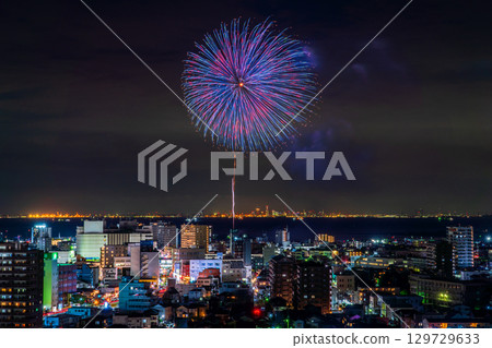 <Chiba Prefecture> Kisarazu Port Festival Fireworks Display 129729633