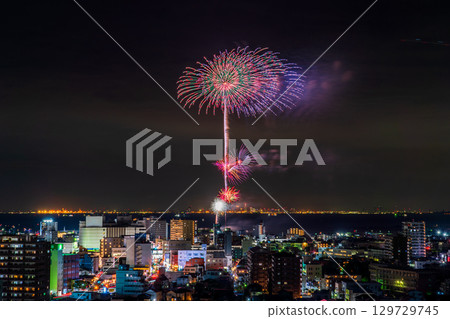 <Chiba Prefecture> Kisarazu Port Festival Fireworks Display <Chiba Prefecture> Kisarazu Port Festival Fireworks Display 129729745