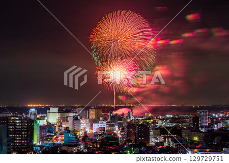 <Chiba Prefecture> Kisarazu Port Festival Fireworks Display <Chiba Prefecture> Kisarazu Port Festival Fireworks Display 129729751