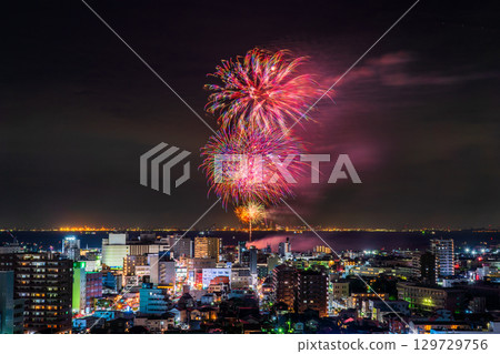 <Chiba Prefecture> Kisarazu Port Festival Fireworks Display <Chiba Prefecture> Kisarazu Port Festival Fireworks Display 129729756
