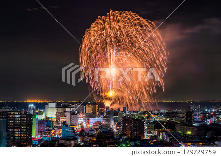 <Chiba Prefecture> Kisarazu Port Festival Fireworks Display 129729759