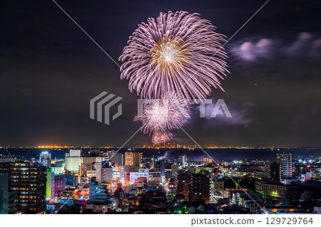 <Chiba Prefecture> Kisarazu Port Festival Fireworks Display <Chiba Prefecture> Kisarazu Port Festival Fireworks Display 129729764