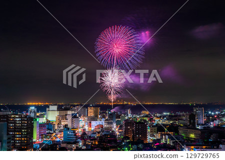 <Chiba Prefecture> Kisarazu Port Festival Fireworks Display 129729765