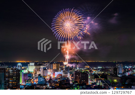 <Chiba Prefecture> Kisarazu Port Festival Fireworks Display 129729767