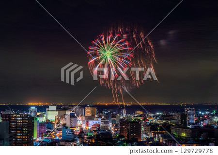 <Chiba Prefecture> Kisarazu Port Festival Fireworks Display 129729778