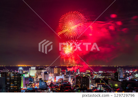 <Chiba Prefecture> Kisarazu Port Festival Fireworks Display 129729796