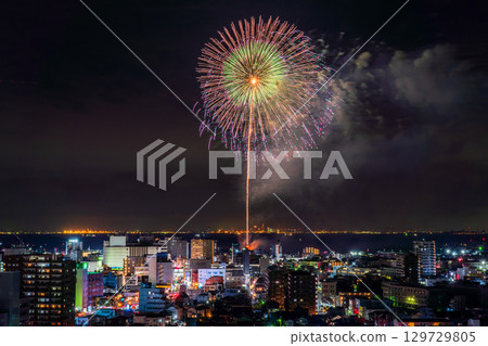 <Chiba Prefecture> Kisarazu Port Festival Fireworks Display <Chiba Prefecture> Kisarazu Port Festival Fireworks Display 129729805