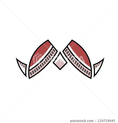 m letter blangkon vector for icon and logo element design template 129729845