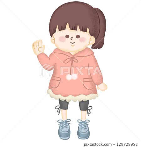 全身插圖，警告注意衣著 129729958