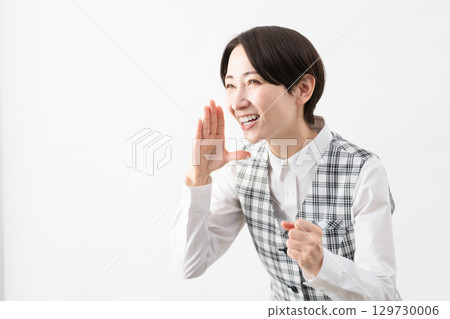 Young woman in office uniform Business image Young woman in office uniform Business image 129730006