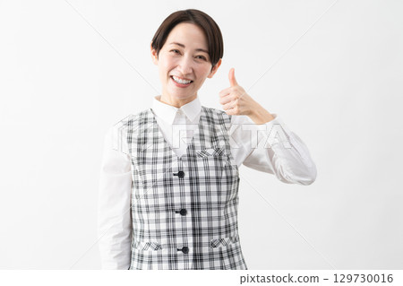 Young woman in office uniform Business image Young woman in office uniform Business image 129730016