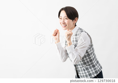 Young woman in office uniform Business image Young woman in office uniform Business image 129730018
