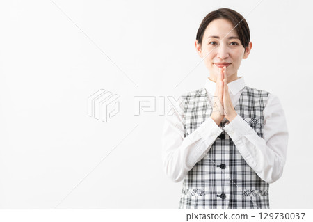 Young woman in office uniform Business image Young woman in office uniform Business image 129730037
