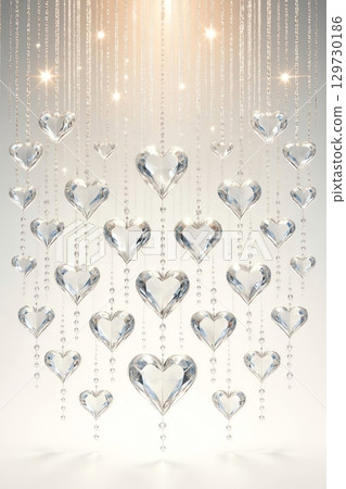 Glass Heart Wallpaper Background 129730186