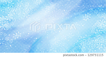 Snow Christmas winter light background 129731115