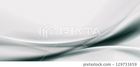 Abstract white and black curved ray background with a futuristic hi technology lighting effect sparkle 129731659