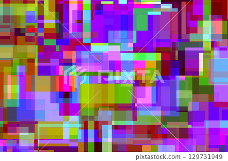 許多重疊的彩色方塊 1-5-2 129731949