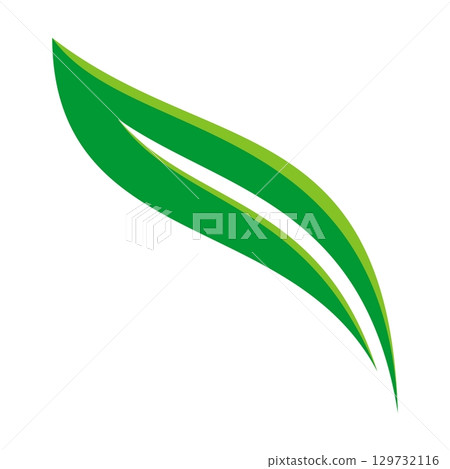 Green Leaf Ornamental Logo Template Illustration Design Illustration Design. Vector EPS 10. 129732116