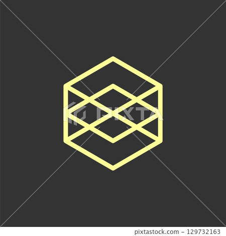 Abstract Hexagon Line Logo Template Illustration Design Illustration Design. Vector EPS 10. Abstract Hexagon Line Logo Template Illustration Design Illustration Design. Vector EPS 10. 129732163