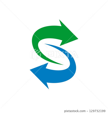 S Letter Arrow Logo Template Illustration Design. Vector EPS 10. S Letter Arrow Logo Template Illustration Design. Vector EPS 10. 129732199