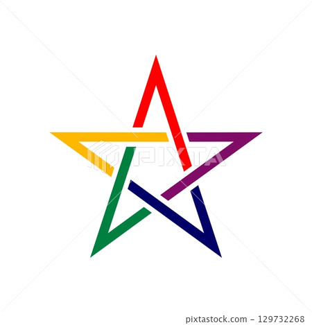 Colorful Star vector Logo Template Illustration Design. Vector EPS 10. Colorful Star vector Logo Template Illustration Design. Vector EPS 10. 129732268