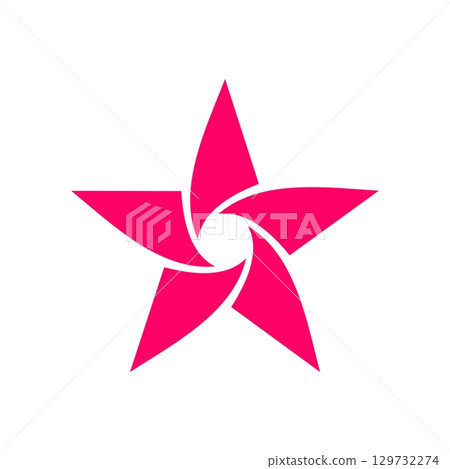 Pink Star vector Logo Template Illustration Design. Vector EPS 10. Pink Star vector Logo Template Illustration Design. Vector EPS 10. 129732274