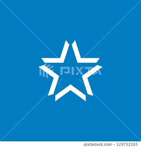 Monochrome Star vector Logo Template Illustration Design EPS 10 129732283