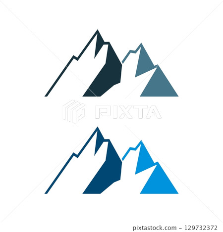 Mountain Vector Illustration Design. Vector EPS 10. 129732372