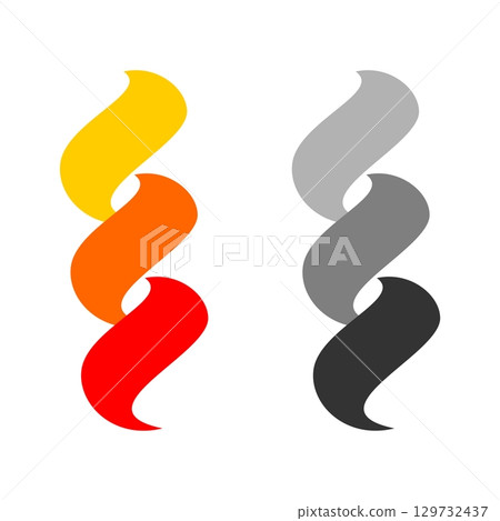 Abstract Wave Swirl vector Logo Template Illustration Design. Vector EPS 10. 129732437