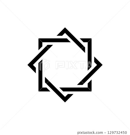 Star Ornamental Vector Logo Template Illustration Design. Vector EPS 10. Star Ornamental Vector Logo Template Illustration Design. Vector EPS 10. 129732450