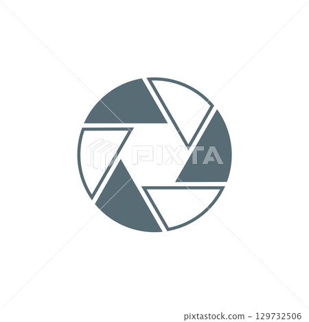 Diaphragm lens photography vector Logo Template Illustration Diaphragm lens photography vector Logo Template Illustration 129732506