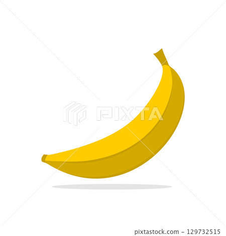 Yellow Banana vector logo template Illustration Design. 129732515